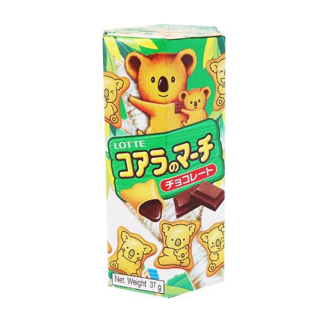 Bánh gấu nhân kem socola Lotte hộp 37g