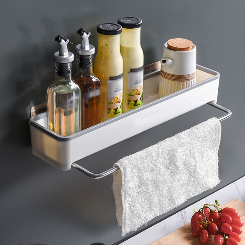 Giá Treo Khăn Gắn Tường Kèm Thanh Nối Dài Tiện Dụng Cho Nhà Bếp / Phòng Tắm