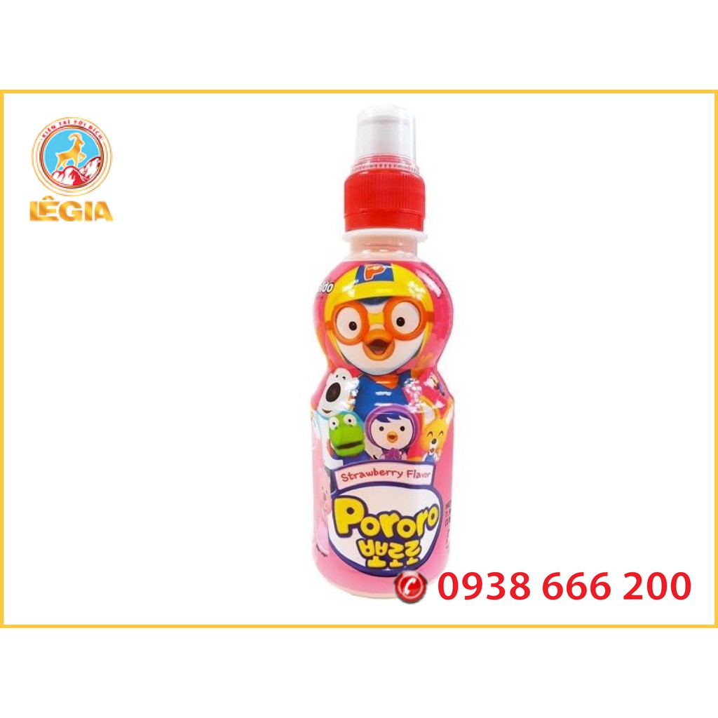 NƯỚC TRÁI CÂY PORORO THÙNG 24 CHAI (MIX 5 VỊ NGẪU NHIÊN)