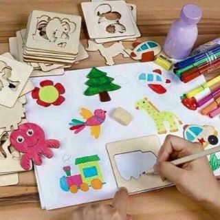Hộp khuôn vẽ màu