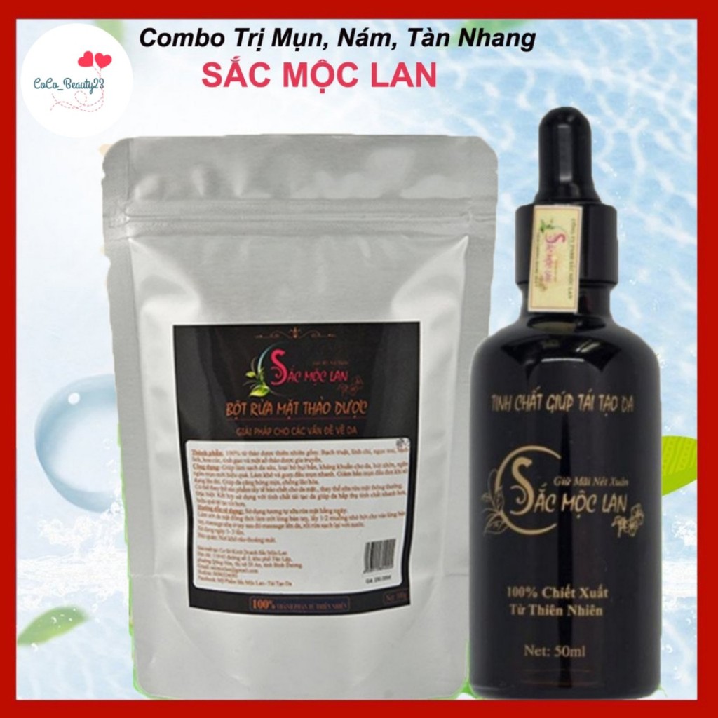 Combo Sắc Mộc Lan -  Cải Thiện Mụn, Thâm Nám, Tàn Nhang, Sẹo Rỗ