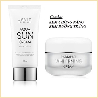 Combo Kem Chống Nắng, Kem Dưỡng Trắng Da