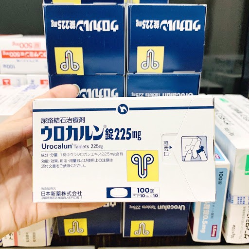 Viên uống sỏi thận Urocalun Nhật Bản 225mg - viên uống hòa tan sỏi thận, sỏi niệu quản hộp 100 viên 225mg