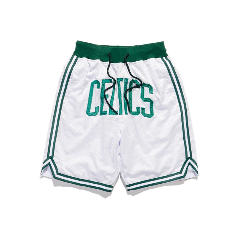Quần short, quần đùi thể thao Celtics trắng