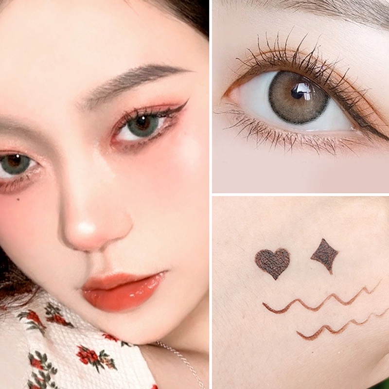 Bút Kẻ Mắt Lâu Trôi Chống Thấm Nước Màu Sắc Phong Cách Hàn Quốc