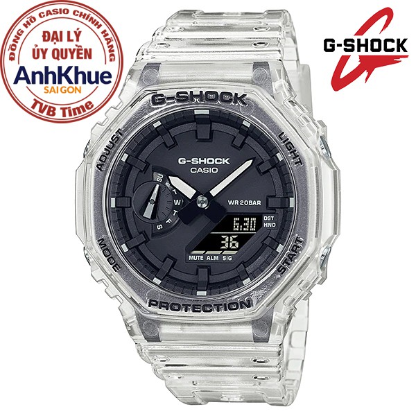 Đồng hồ nam dây nhựa Casio G-Shock chính hãng Anh Khuê GA-2100SKE-7ADR