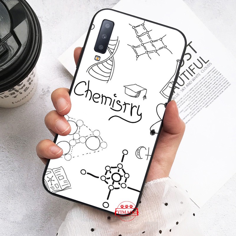 Ốp điện thoại dẻo họa tiết công thức hóa học độc đáo cho Samsung A3 A5 A6 Plus A7 A8 A9 2016 2017 2018 A20E 146B
