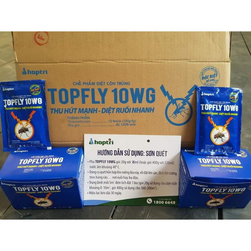 Combo 2 gói thuốc diệt ruồi Topfly 20g