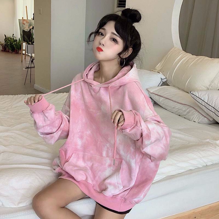 Áo hoodie unisex dáng rộng thời trang phong cách Hàn Quốc | BigBuy360 - bigbuy360.vn