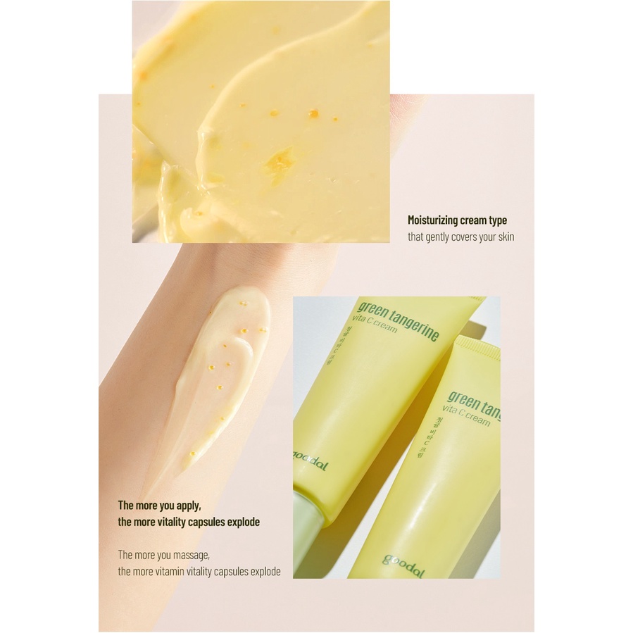 Kem dưỡng trắng Goodal Green Tangerine Vita C Cream