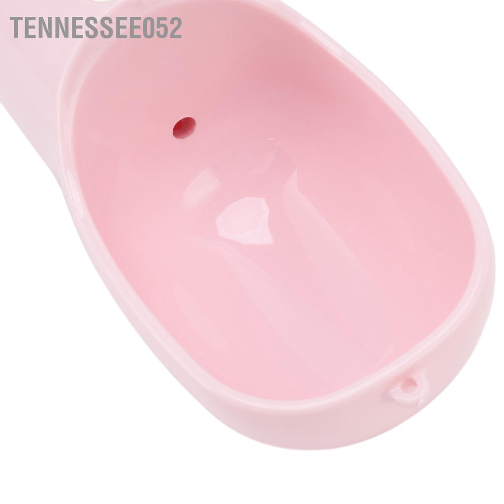 [Hàng Sẵn] Bình nước di động cho thú cưng – Dụng cụ uống nước cầm tay du lịch tiện dụng cho chó mèo 400ml có dây buộc【Tennessee052】