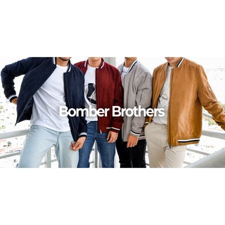 Áo khoác Bomber nam da lộn Routine cao cấp đẹp - Áo khoác Thu Đông cho nam AK107100