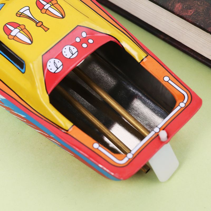 Bộ đồ chơi thuyền kim loại chạy bằng hơi nến nhiều màu sắc cho bé