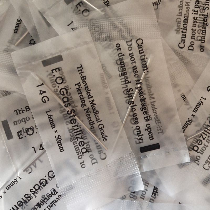 Bộ 10 Kim Xăm Thép Phẫu Thuật Dùng Một Lần