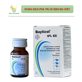 Dung dịch diệt ve rận bộ chét trên chó mèo bayticol