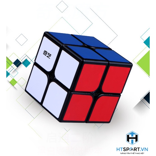 RuBik 2x2, Khối Rubic 2 Tầng Khối Lập Phương Viền Đen, Phát Triễn Trí Tuệ QiYuan CuBe Cao Cấp ( Black )