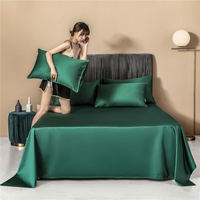Ga gối cotton lụa trơn 60s đơn sắc