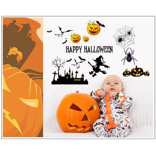 Decal trang trí tường - Halloween Rùng Rợn 05