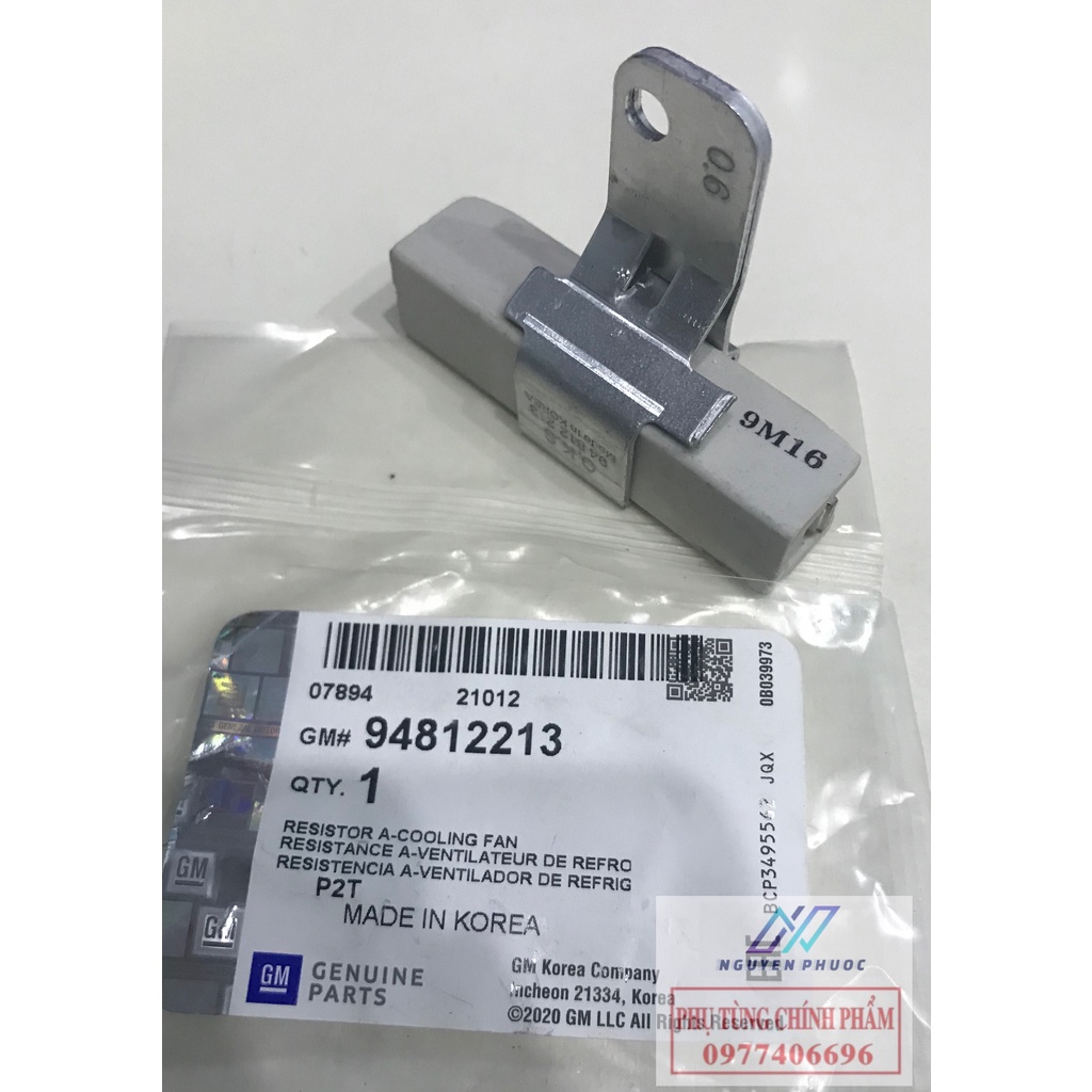 Trở quạt két nước Matiz, Spark, Gentra 94812213 chính hãng GM