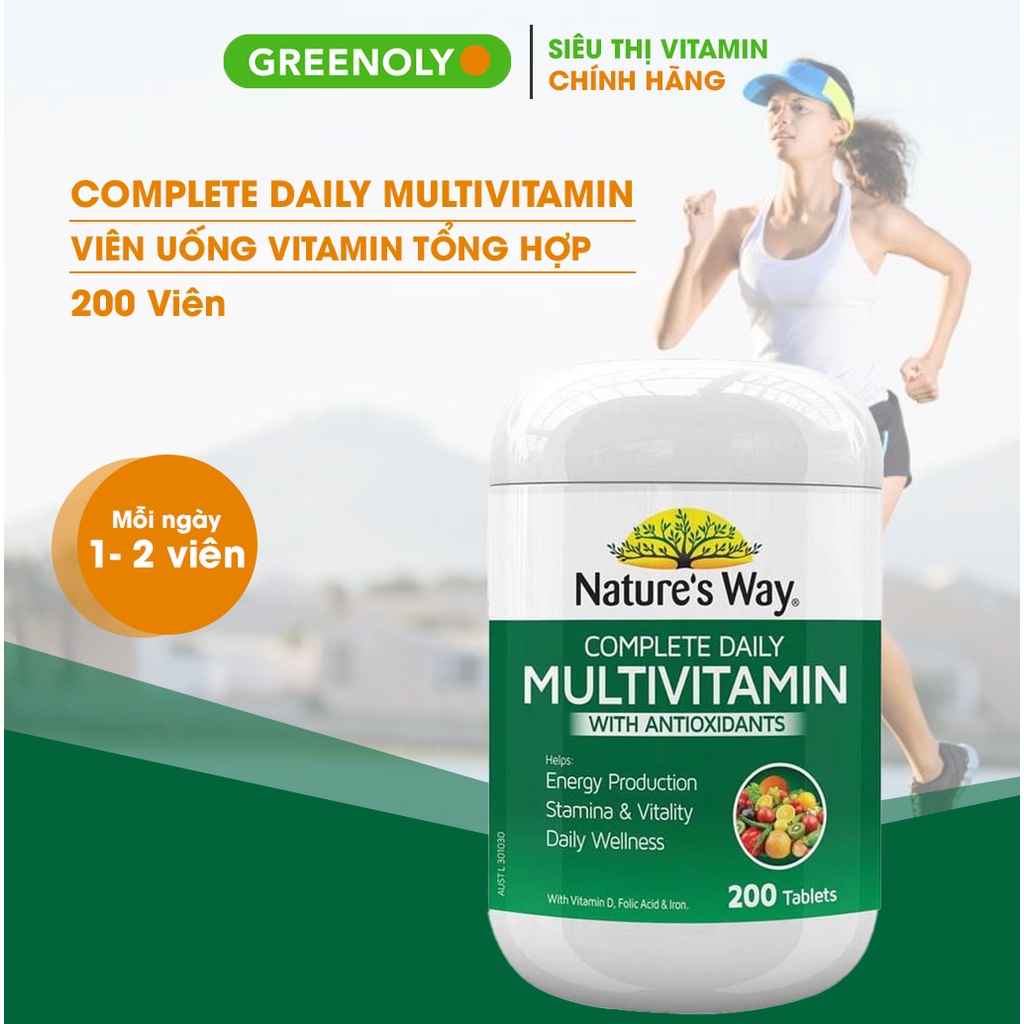 Vitamin Tổng Hợp Nature’s Way Complete Daily Multivitamin 200 Viên - Greenoly phân phối chính hãng