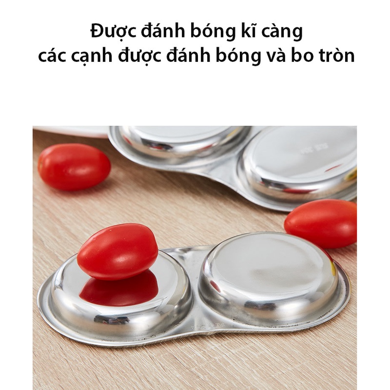Khay đựng gia vị chia ngăn bằng inox 304 cao cấp, tiện dụng - HVL TEA
