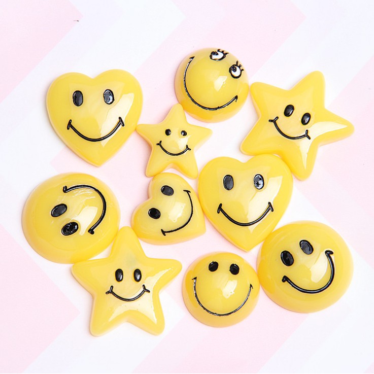 Charm mặt cười dễ thương cho các bạn trang trí vỏ ốp điện thoại, dán tủ lạnh, DIY