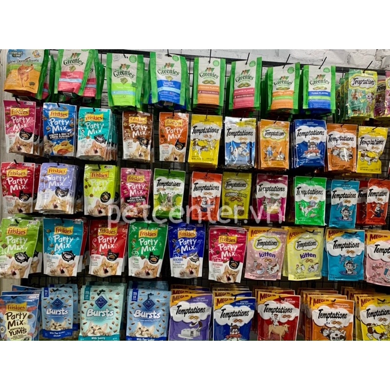 🇺🇸Bánh Thưởng Cho Mèo Hỗ Trợ Giảm Búi Lông Feline Greenies Smartbites Hairball Control Cat Treats 60g