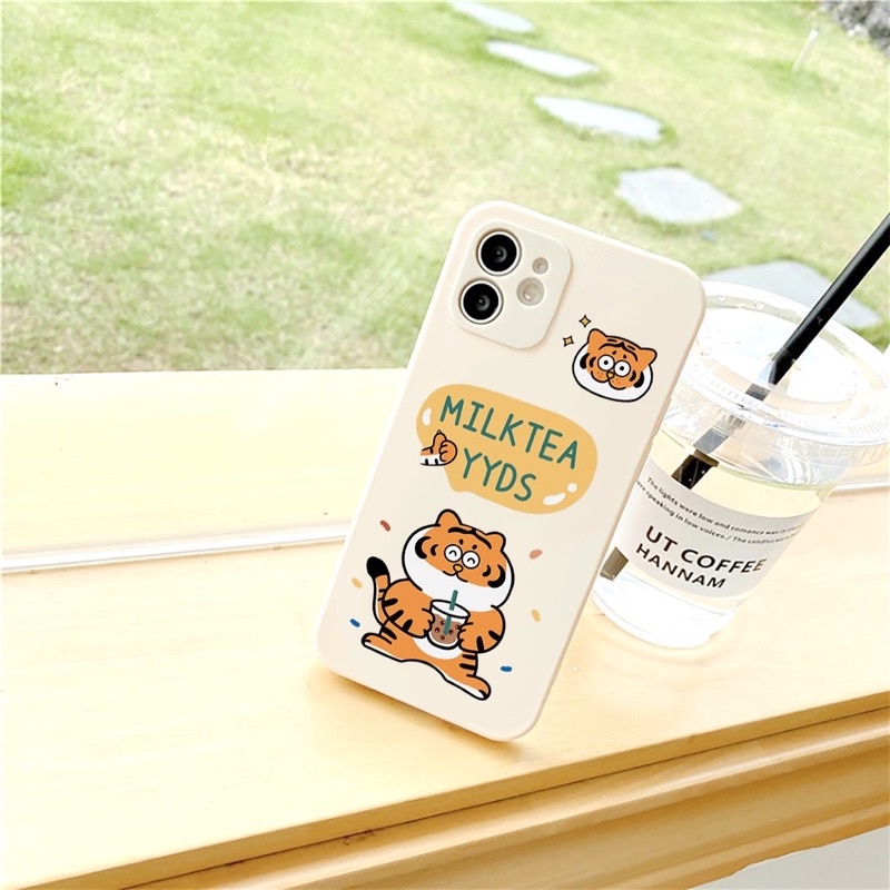 Ốp lưng lp hình hổ tiger cute cạnh vuông giả ip12 5/5s/6/6plus/6s/7/7plus/8/8plus/x/xr/xs/11/12/pro/max