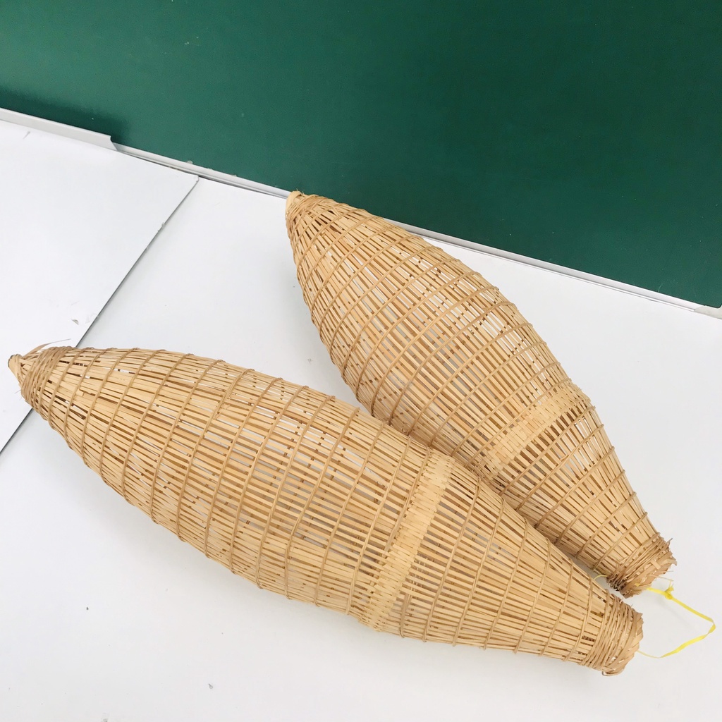 Lờ tre, Đó tre bắt cá decor trang trí Tết, làm chao đèn