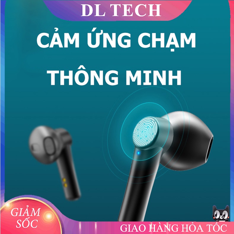 Tai nghe Bluetooth LB8 Pro TWS 5.0 True Wireless không dây cảm ứng chống nước IPX5 chống ồn pin trâu DL TECH