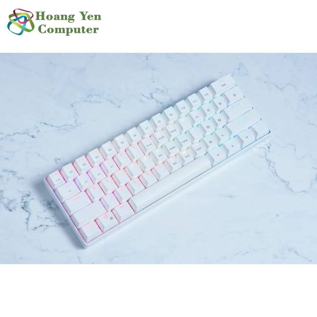 Bàn Phím Cơ Mini E-Dra EK361W V2 LED RGB Kết Nối Bluetooth hoặc Cắm Dây - BH 2 Năm Chính Hãng - Hưng Long PC