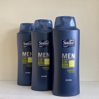 Suave men dầu gội - xả - tắm 3in1 828ml