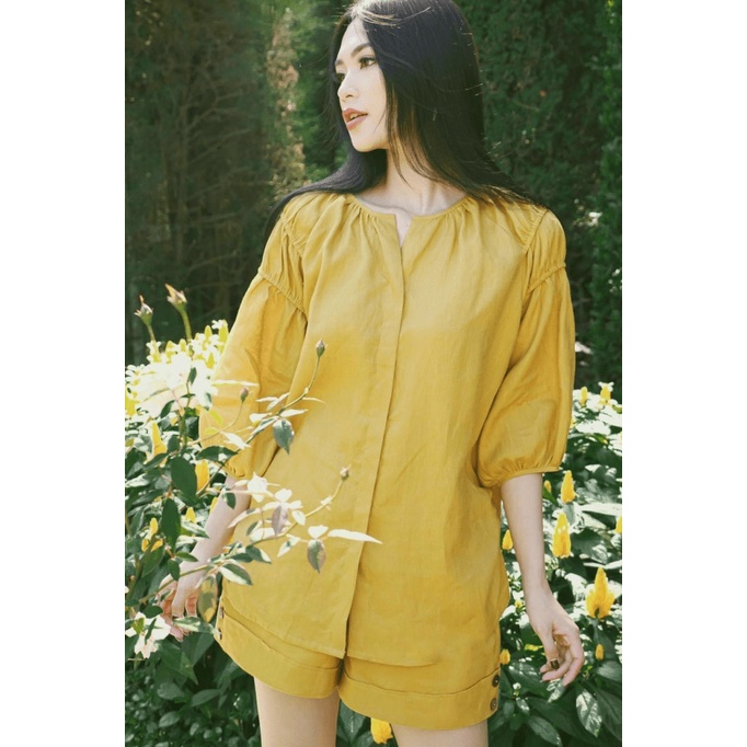 Sét Bộ 2 Món Áo Tay Lỡ Phồng Kết hợp Quần Đùi Rộng Chất Siu Đẹp Mát Form Chuẩn Sang Chảnh [NEW UNISEX]