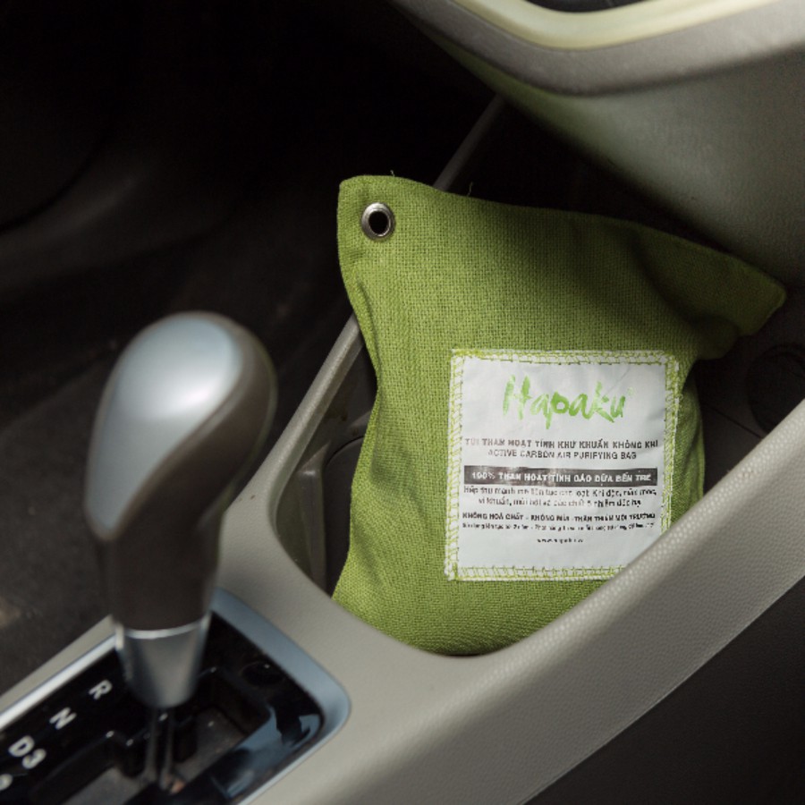 [Hút mùi xe hơi] Bộ sản phẩm Túi than hút mùi và Túi thơm Cà phê Arabica sử dụng cho xe hơi - Hapaku