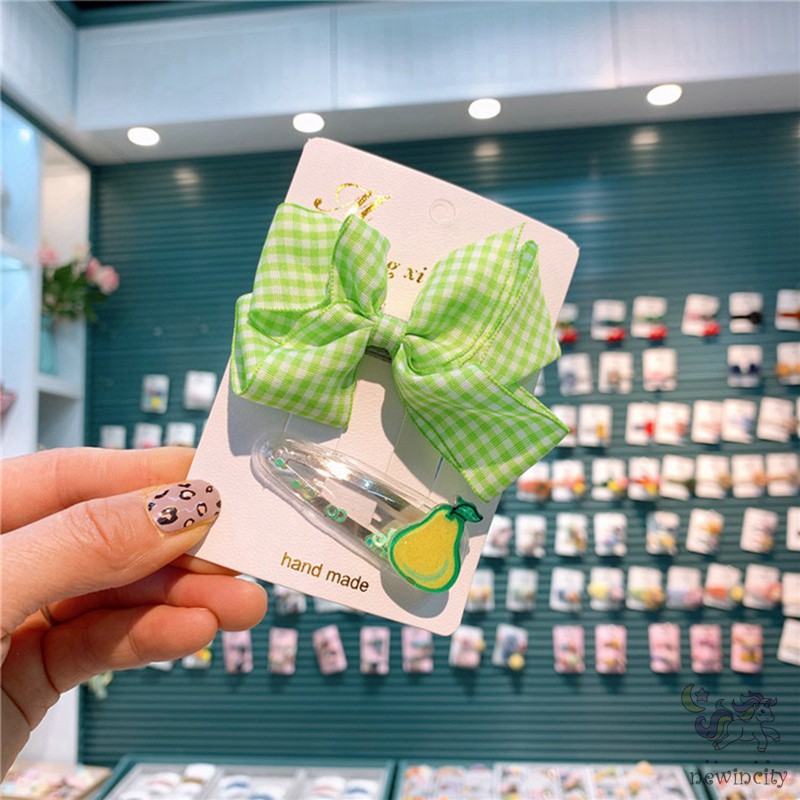 Bộ Kẹp Tóc Hình Trái Cây Đáng Yêu Xinh Xắn Cho Bé Gái