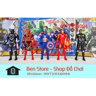 Đồ Chơi Siêu Nhân Mô Hình Siêu Anh Hùng, Nhựa Cao Cấp, Cử Động Khớp Linh Hoạt