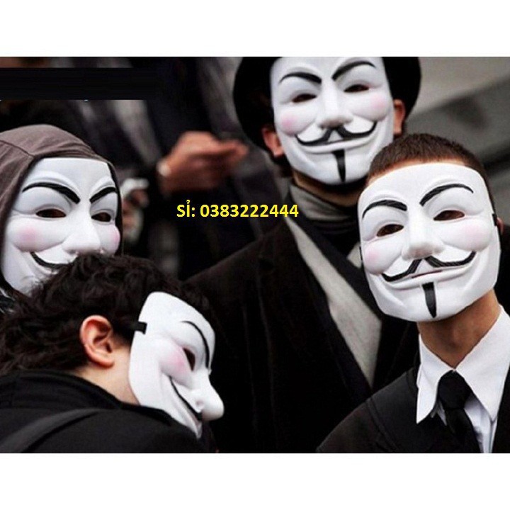 Mặt Nạ Hacker, mặt nạ hacker CÓ ĐÈN - Mặt Nạ Halloween