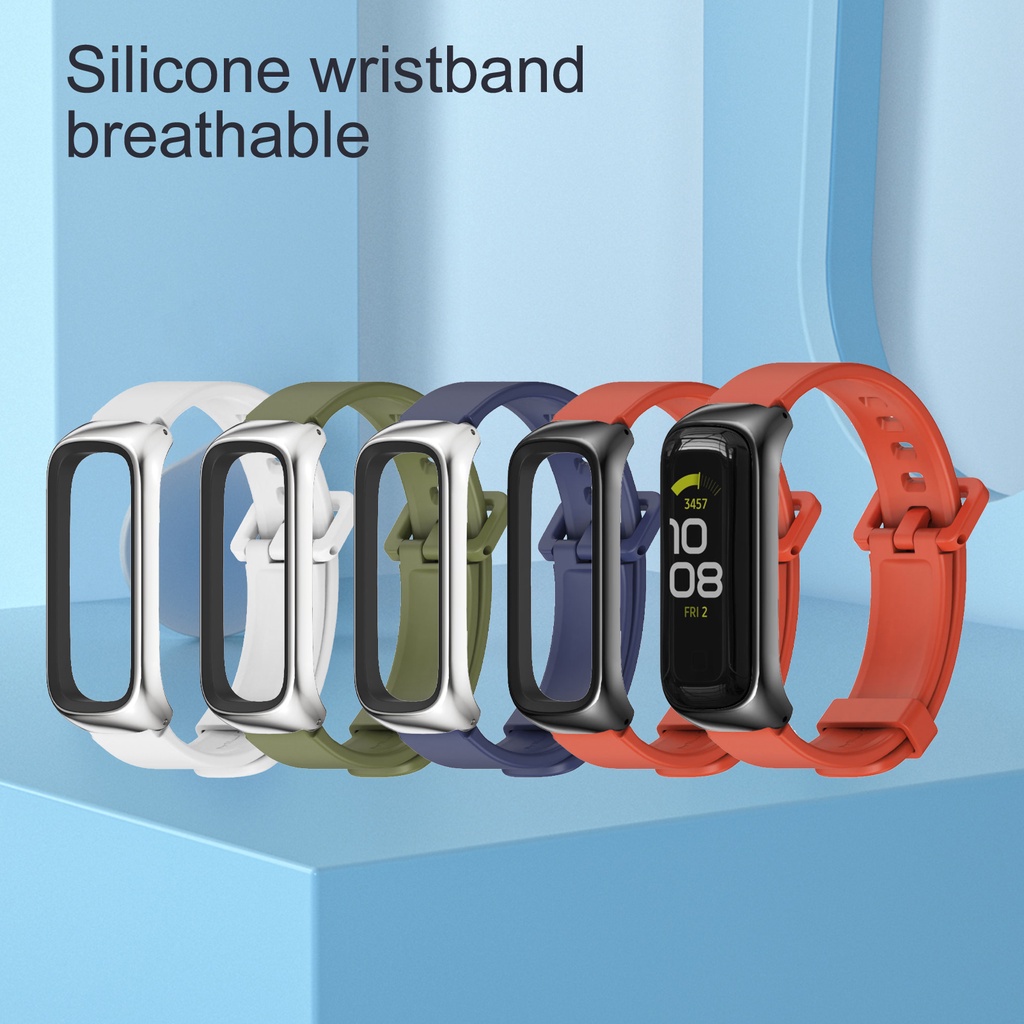 Dây đeo silicon mềm 16mm cho đồng hồ thông minh Samsung Galaxy Fit 2