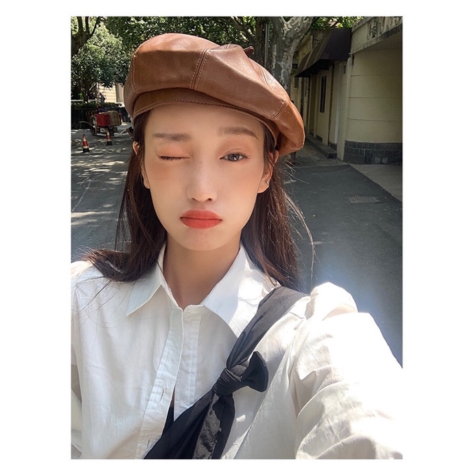 Mũ nồi phong cách mùa hè trẻ trung sành điệu cao cấp cho nữ Nón beret thời trang hàn quốc
