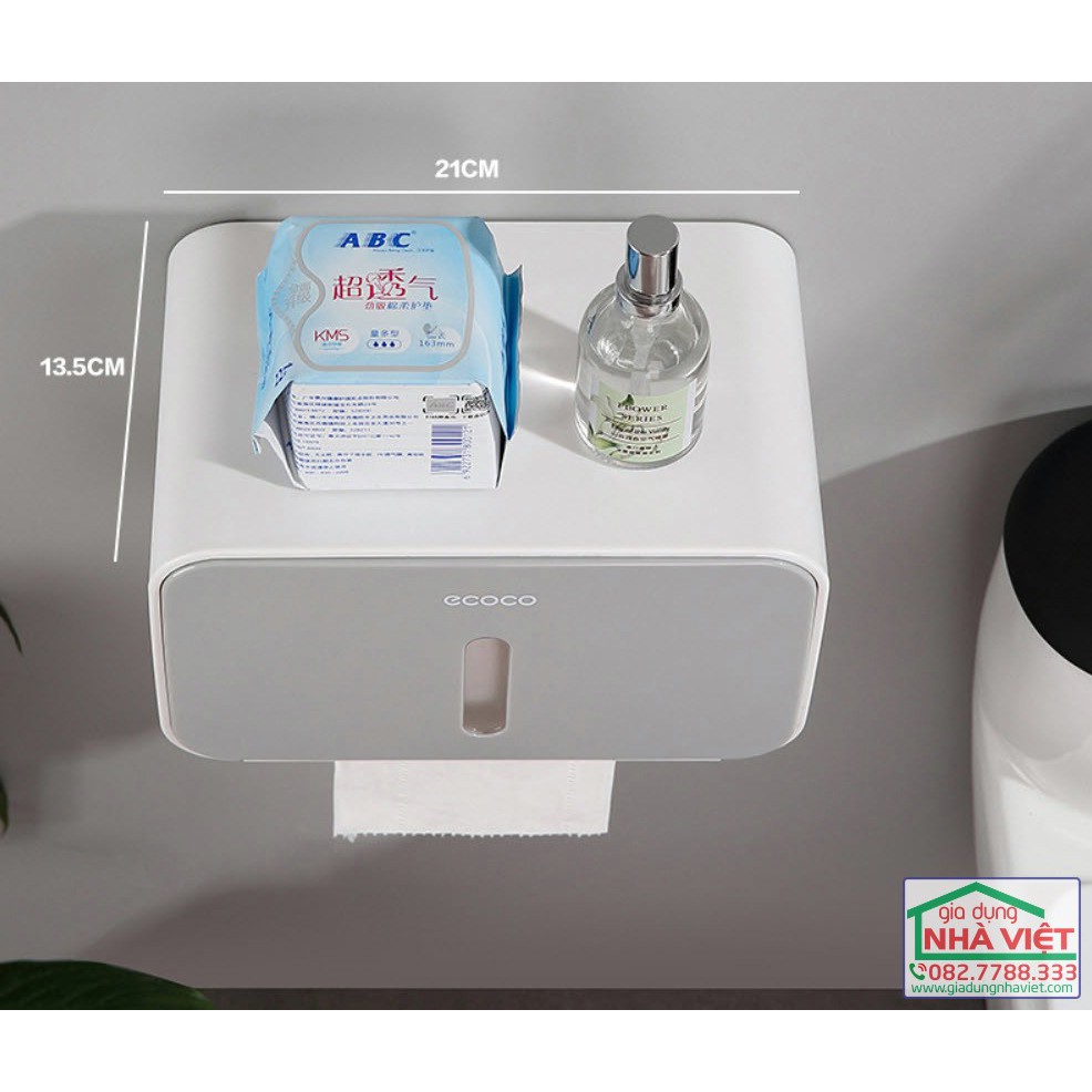 Hộp Đựng Giấy Vệ Sinh Treo Tường Có Trục Xoay Ecoco