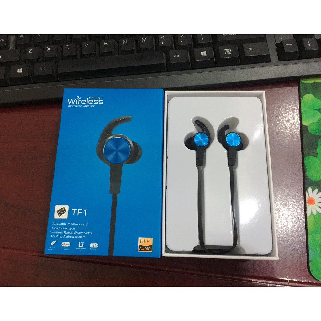 Tai nghe Bluetooth chống nước thể thao Sport-TF1 (kèm ảnh thật)