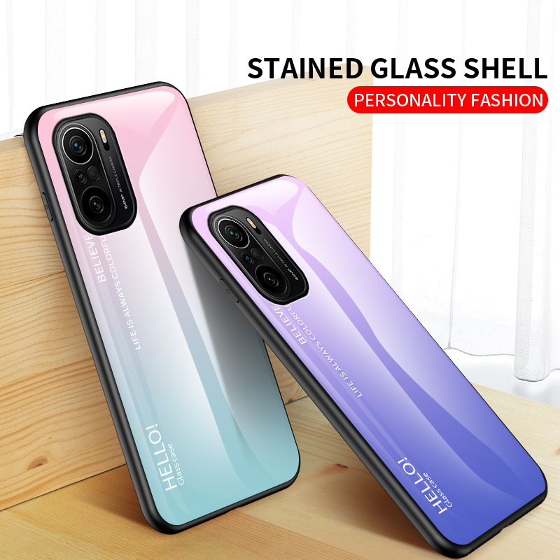 ốp điện thoại Kính Cường Lực Màu Theo Nhiệt Độ Cho Xiaomi 11 Pro 10 10t Lite