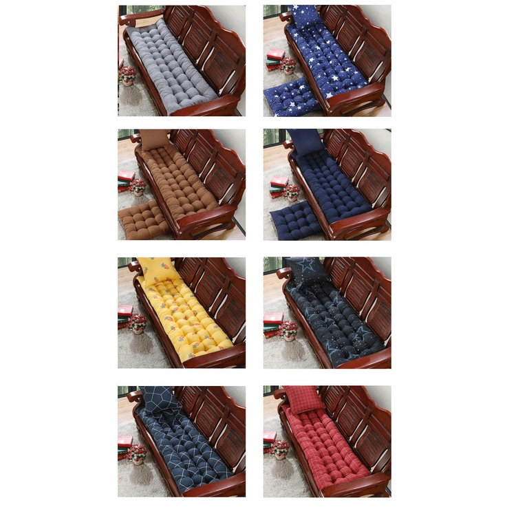 Đệm Lót Ghế Sofa Gỗ Dày Màu Trơn Dùng Được Bốn Mùa