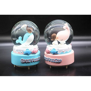 Quả cầu pha lê tuyết phát nhạc tặng quà sinh nhật sáng tạo Mã 17