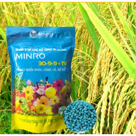 Phân Bón NPK MINRO 30-9-9 Giúp Cây PHÁT TRIỂN THÂN, CÀNH, LÁ, BỘ RỄ