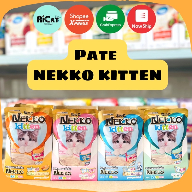 Combo Hộp 12-48 Gói Pate NEKKO Cho Mèo 70g Đủ 28 Vị