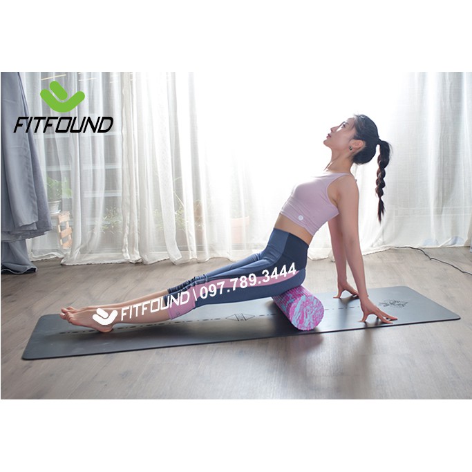 Con lăn foam roller massage giãn cơ mát xa trị liệu cột sống dãn cơ 90 cm tập pilates