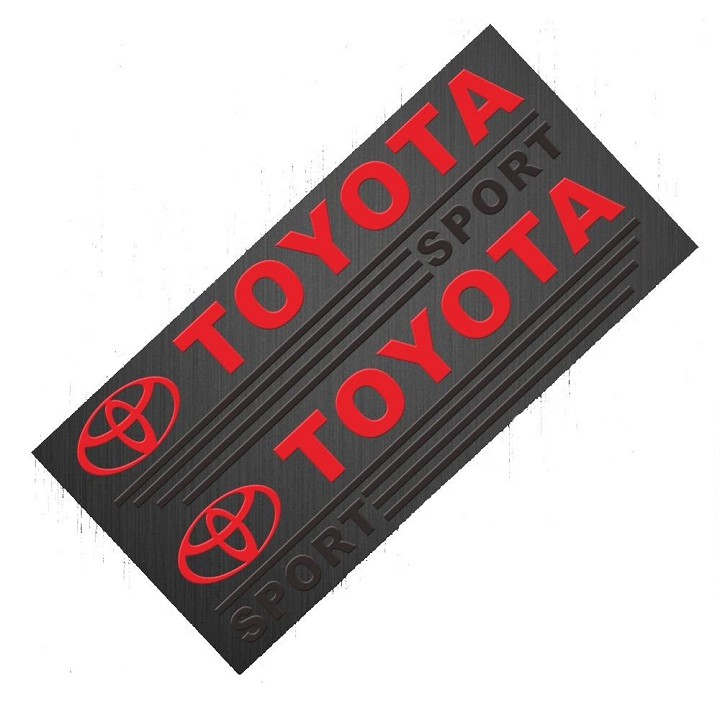 Bộ 2 Tem Dán Gương Chiếu Hậu Ô Tô TOYOTA