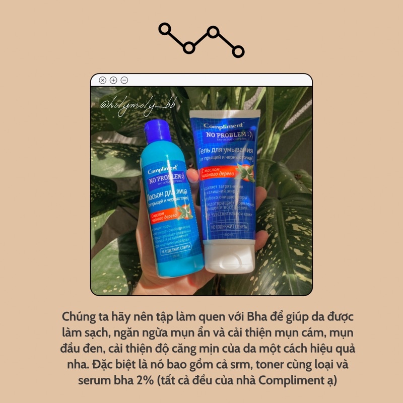 Gel Rửa Mặt Compliment No Problem làm sạch da, giảm mụn