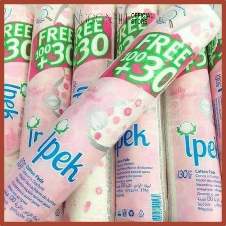 Bông Tẩy Trang Ipek Thổ Nhĩ Kỳ 150 (120 + 30) Miếng - tẩy trang [Chính Hãng 100%]